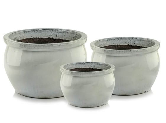 Picture of 75.423. 26/36/46 Set od tri niske posude okruglog oblika - krem