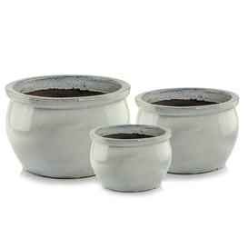 Slika 75.423. 26/36/46 Set od tri niske posude okruglog oblika - krem