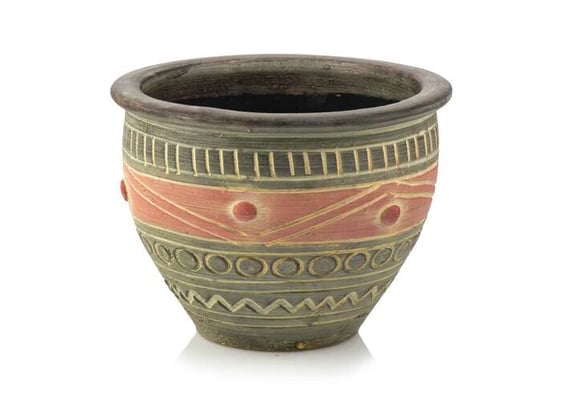 Slika 80.247. 19/25/30/38 Posuda od pečene keramike, obojana