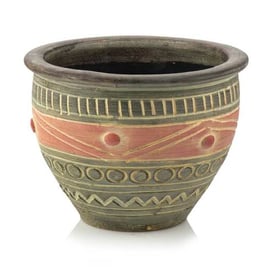 Slika 80.247. 19/25/30/38 Posuda od pečene keramike, obojana