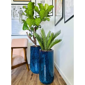 Slika 01.520. 54/59 Set od dvije posude okruglog oblika - plava