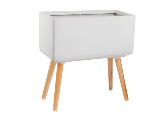 Picture of 88.050.50 Velika posuda pravokutnog oblika sa drvenim nogama