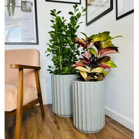 Slika 01.516. 40/44/47 Set od tri posude okruglog oblika - metvica (teraco)