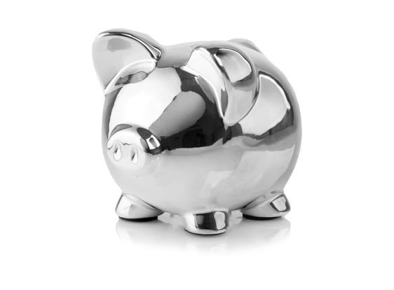 Picture of 09.106 Kasica prasica - srebrna 