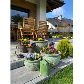 Slika 76.518.50 Niska posuda okruglog oblika - tirkizna/smeđa