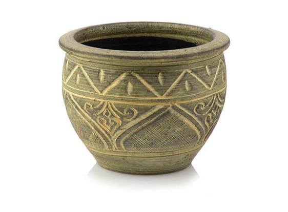 Slika 80.300. 19/25/30/38 Posuda od pečene keramike, obojana