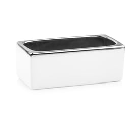 Picture of 16.056.38 Posuda ovalnog oblika - bijela/srebrna