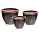 Slika 79.307. 27/31/38 Set od tri posude - smeđa