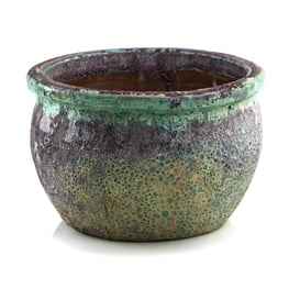 Slika 76.518.50 Niska posuda okruglog oblika - tirkizna/smeđa