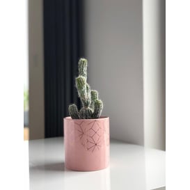 Slika 31.126.13 Posuda u obliku cilindra - roza/zlatna