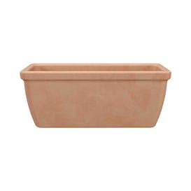 Slika 87.602 Duguljasta posuda "Liscia" okruglog oblika sa rubom - svijetla terakota