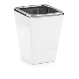 Slika 31.041 Posuda četvrtastog oblika - bijela/srebrna