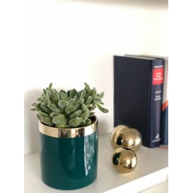 Picture of 31.135.13 Posuda okruglog oblika - zlatna/zelena