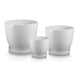 Picture of 01.001. 26/31/38 Set od tri posude okruglog oblika sa podlogom - bijela