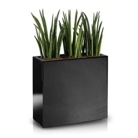 Slika 95.012 WP Visoka, duguljasta posuda pravokutnog oblika - crna