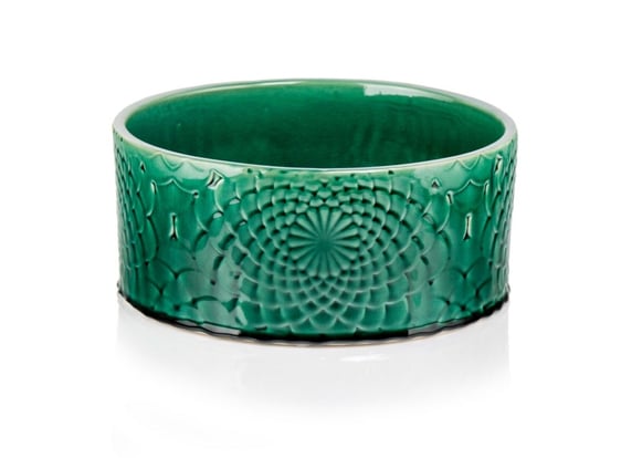 Slika 07.137.28 Niska posuda okruglog oblika - tirkizna