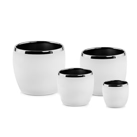 Picture of 31.073. 11/15/17/23 Set od 4 posude okruglog oblika - bijela/srebrna