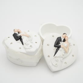 Slika Dekoracija srce -bijela