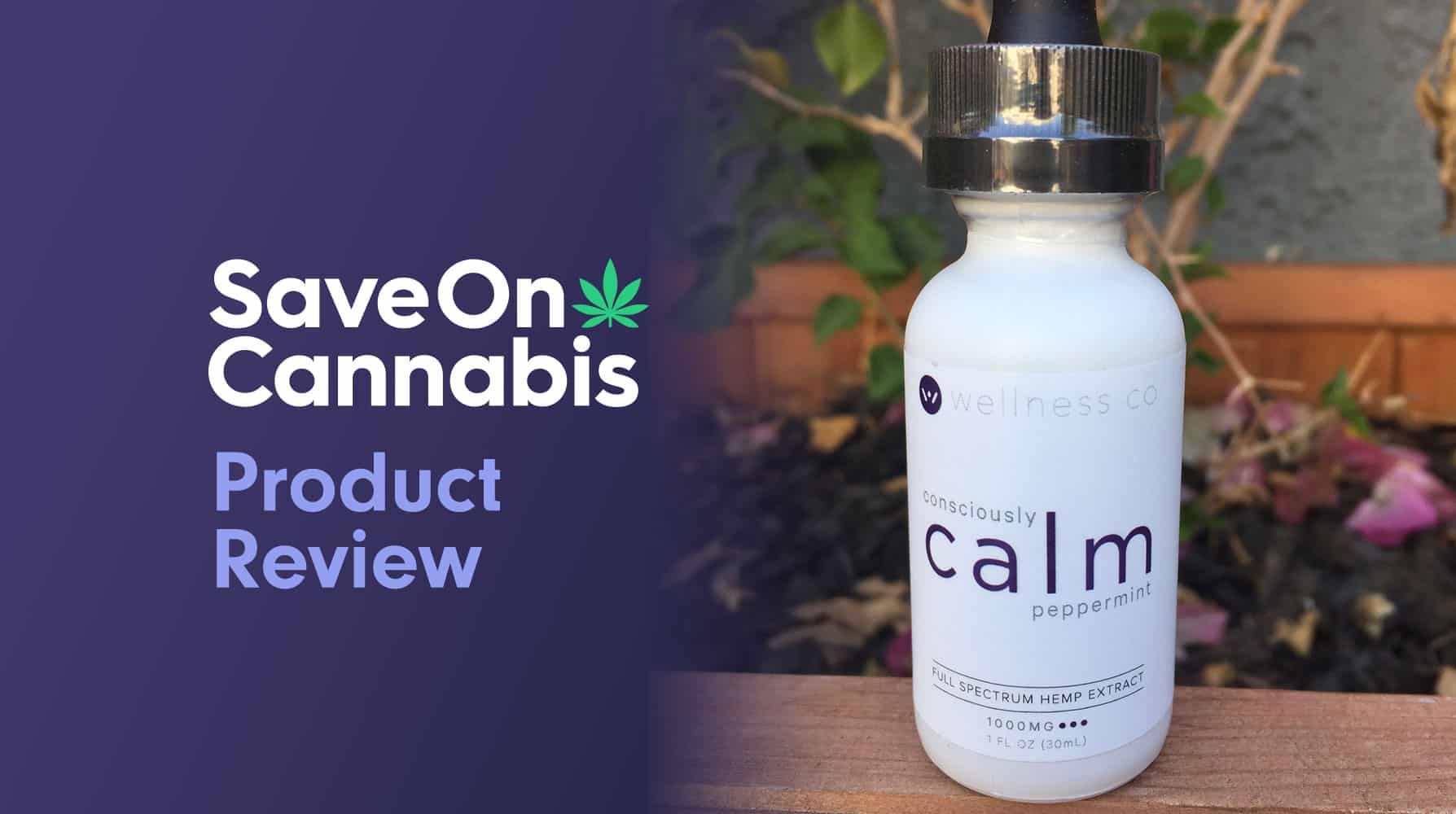 calm by wellness hemp cbd oil tincture peppermint 1000 mg save on cannabis website