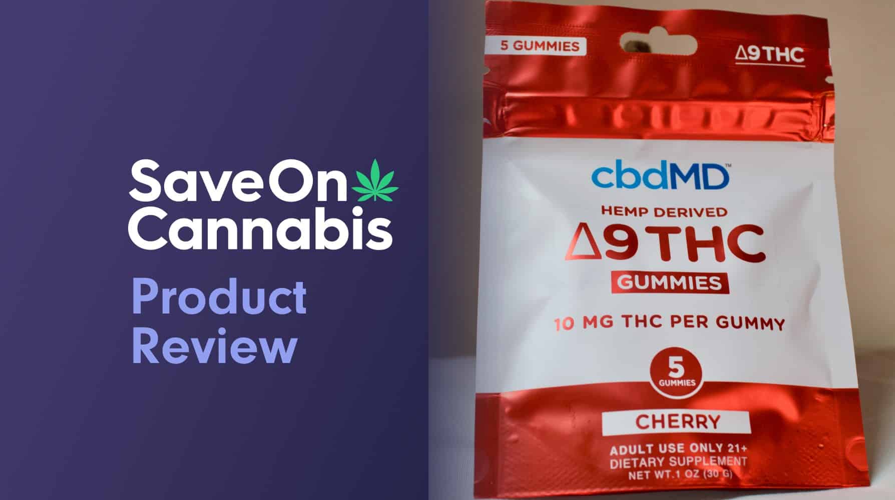 Cbdmd Review: Delta 9 Thc Gummies (Cherry) - Image - Cbdmd Review Delta 9 Thc Gummies Save On Cannabis