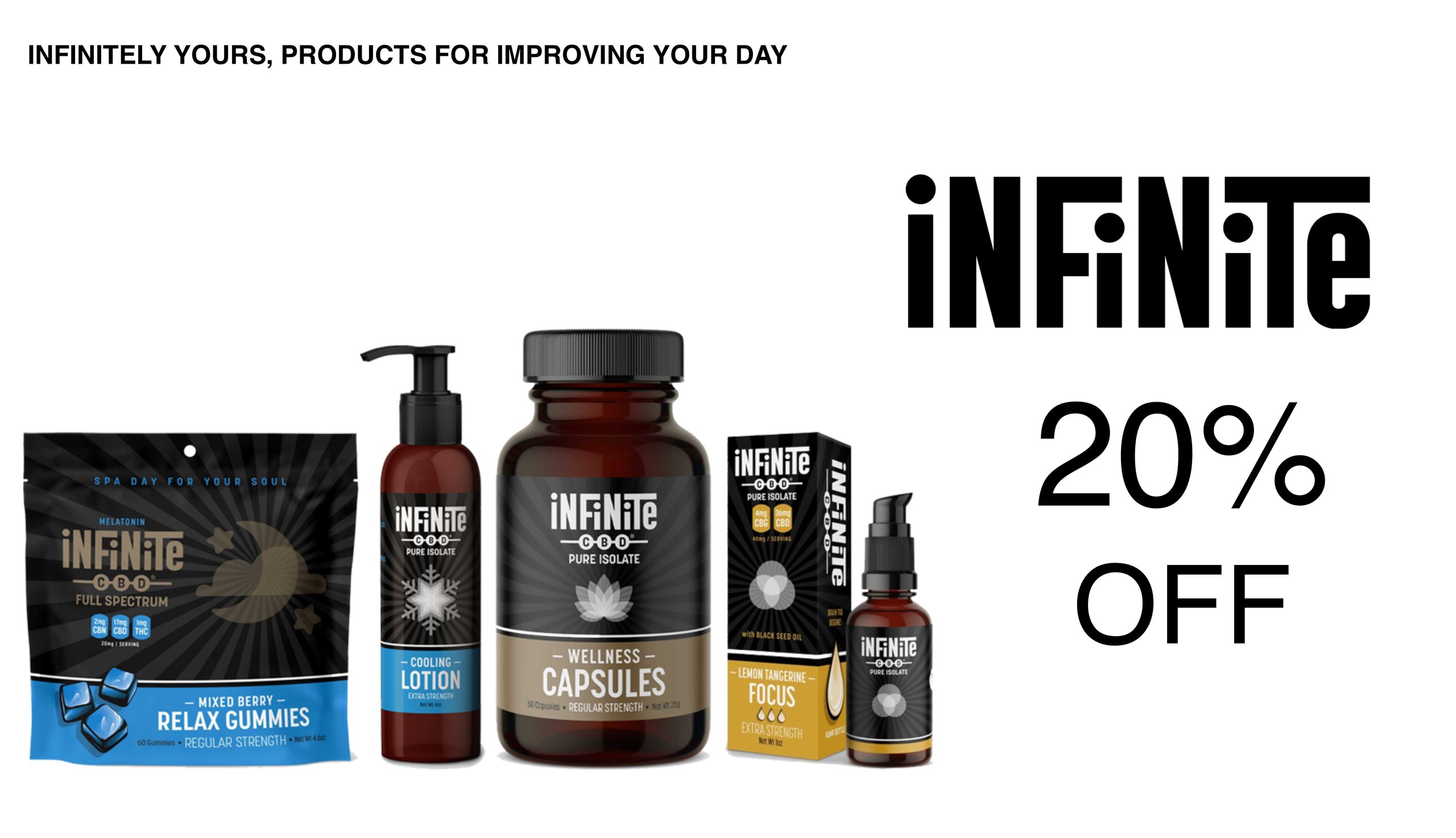 Infinite CBD Coupon for 20 Percent Off - save On Cannabis