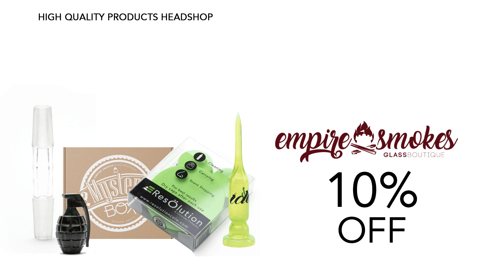 Empire Smokes Bongs Coupon Code Discount Website