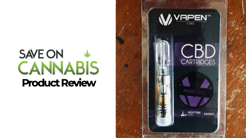 Vapen CBD Review - Paris OG - Save On Cannabis - Featured