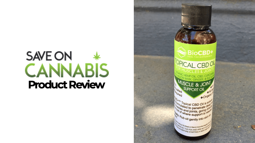 BioCBD Plus Review - CBD Topical Hemp Oil - Save On Cannabis