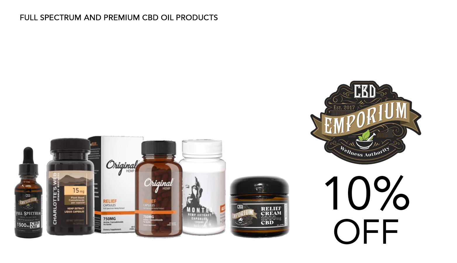 CBD Emporium Coupon Code Promo Website