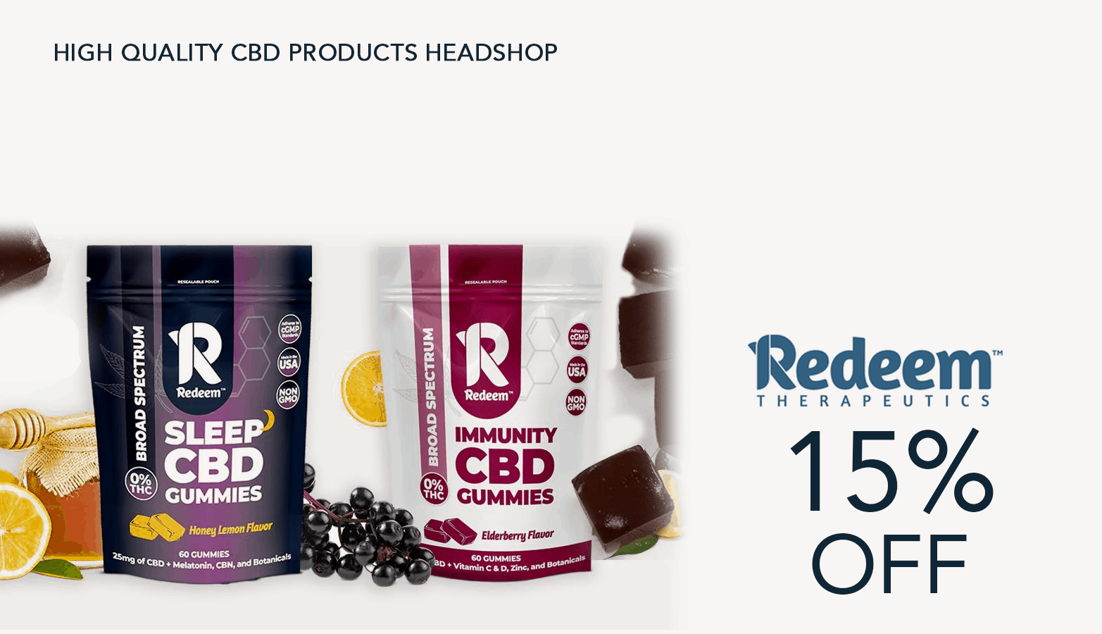 Redeem Therapeutics CBD Coupon Code Website