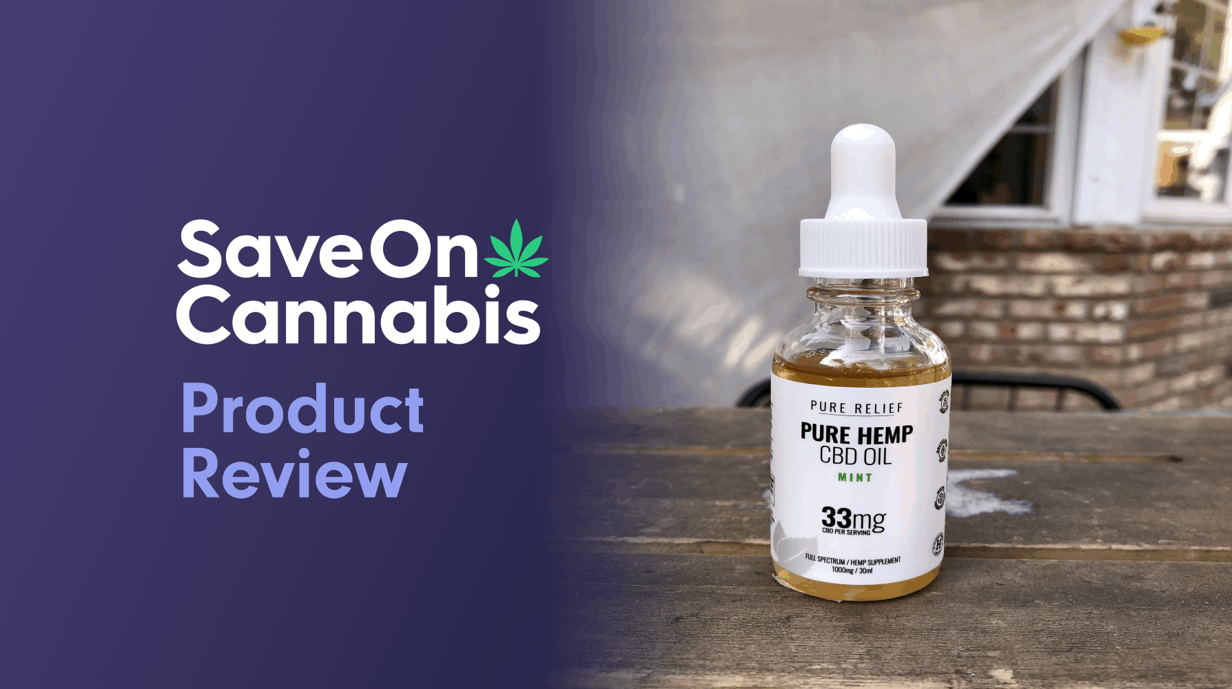 Pure Relief Full Spectrum Mint CBD Oil Save On Cannabis Review Website