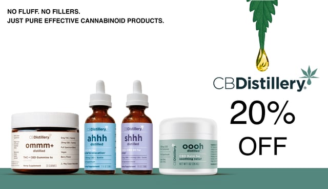 20 Percent Off Cbdistillery Coupon Code - Save On Cannabis