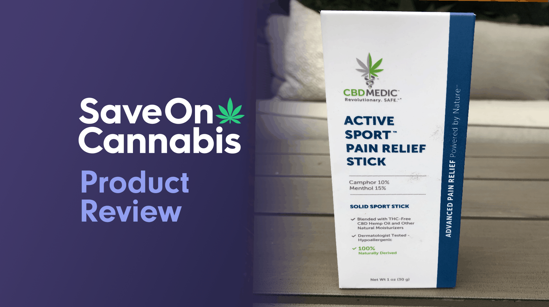 cbdmedic active sport pain relief stick review save on cannabis website