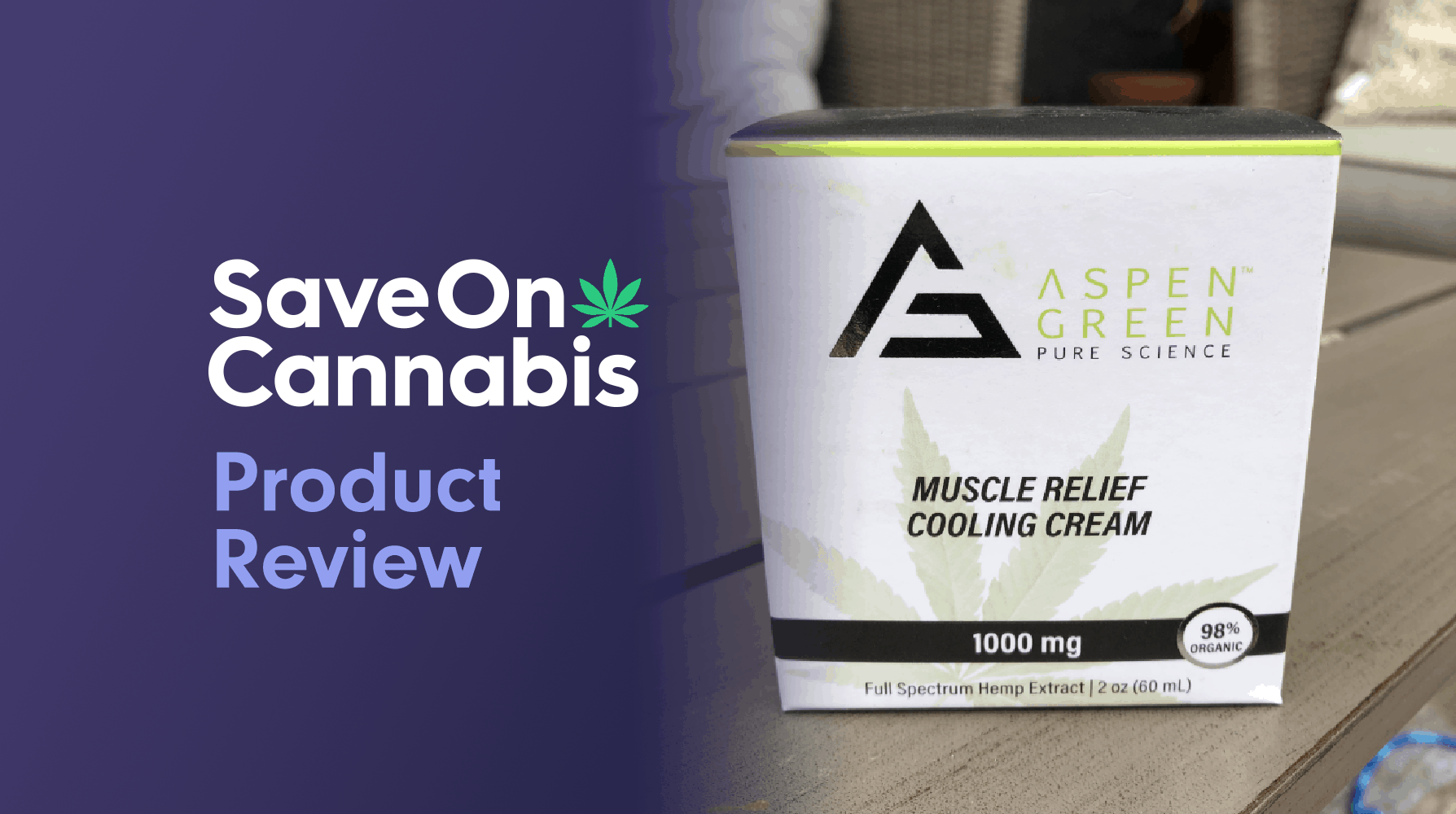 aspen green muscle relief cooling cream review save on cannabis website