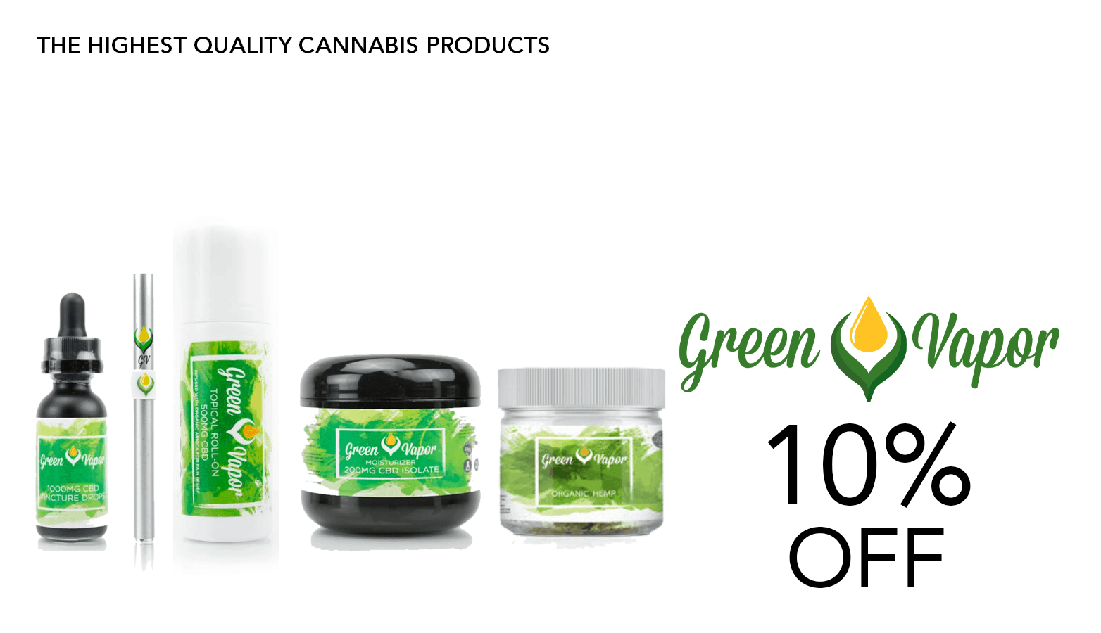 Green Vapor CBD Coupon Code Offer Website