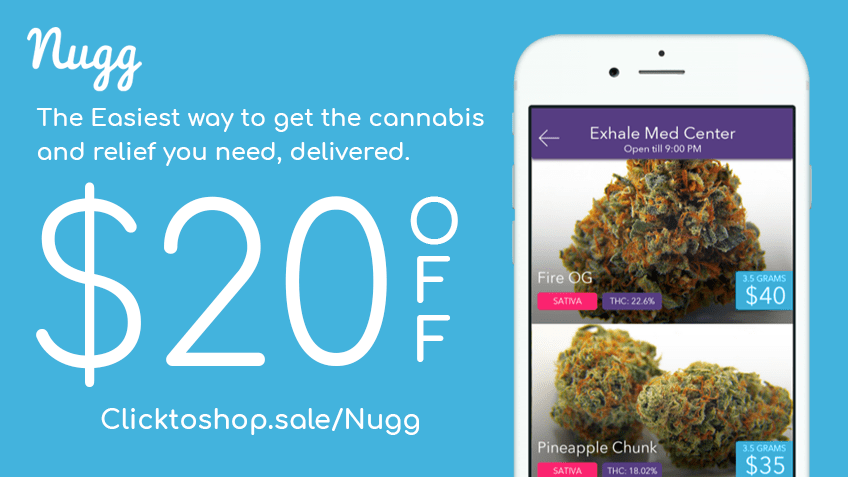 Get Nugg coupon codes for cannabis delivery - eaze.