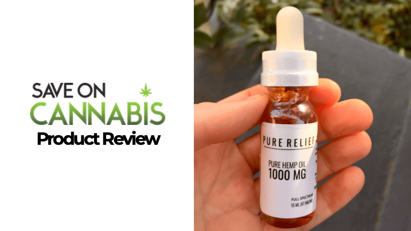 Pure Relief Review - CBD Tincture - Save On Cannabis - FEATURED IMAGE