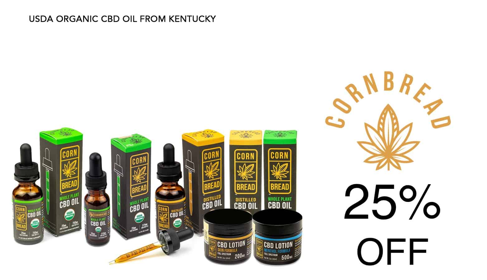 25% off Cornbread Hemp Coupon - Save On Cannabis