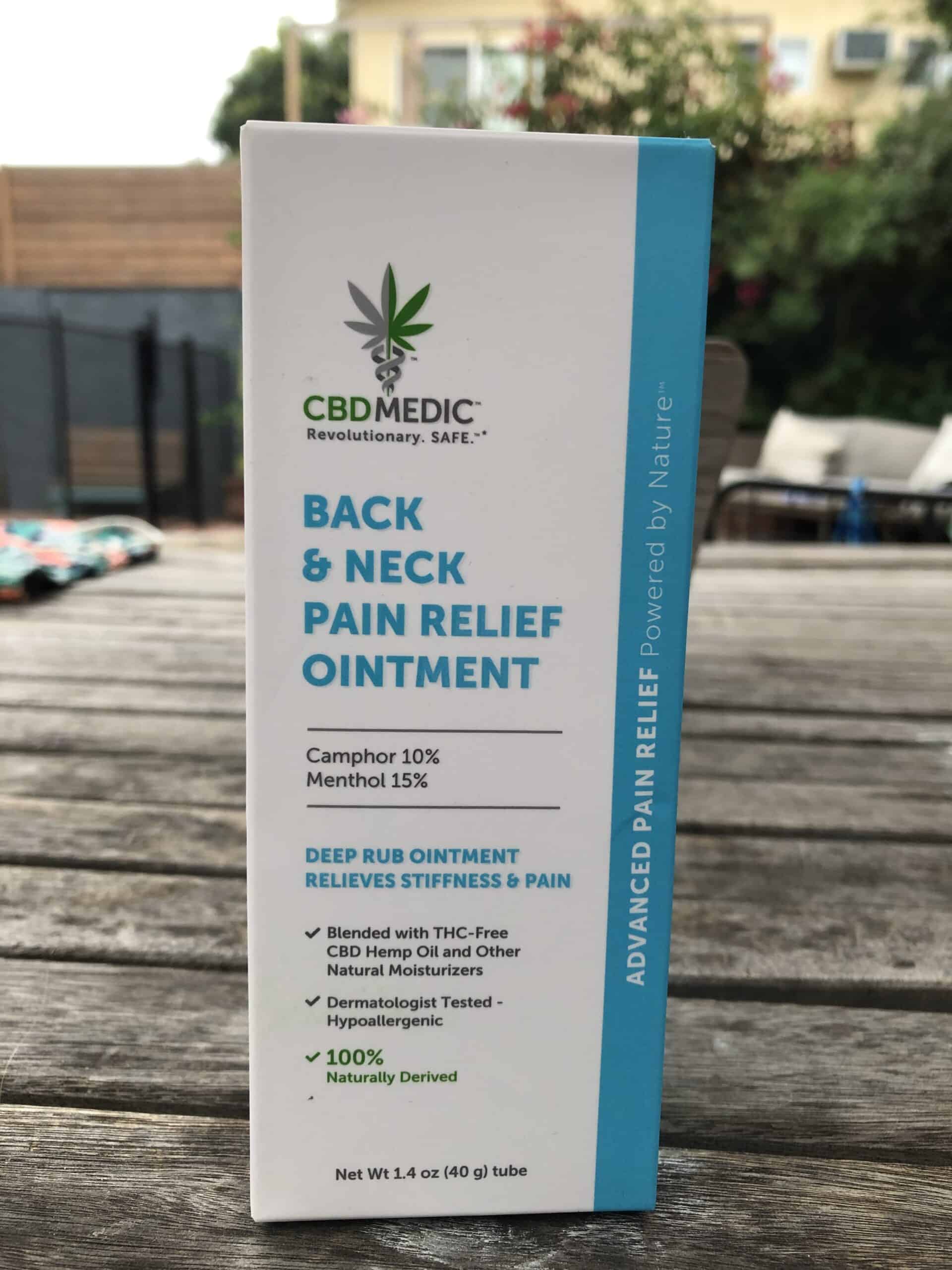 CBDmedic Back & Neck Pain Relief Ointment