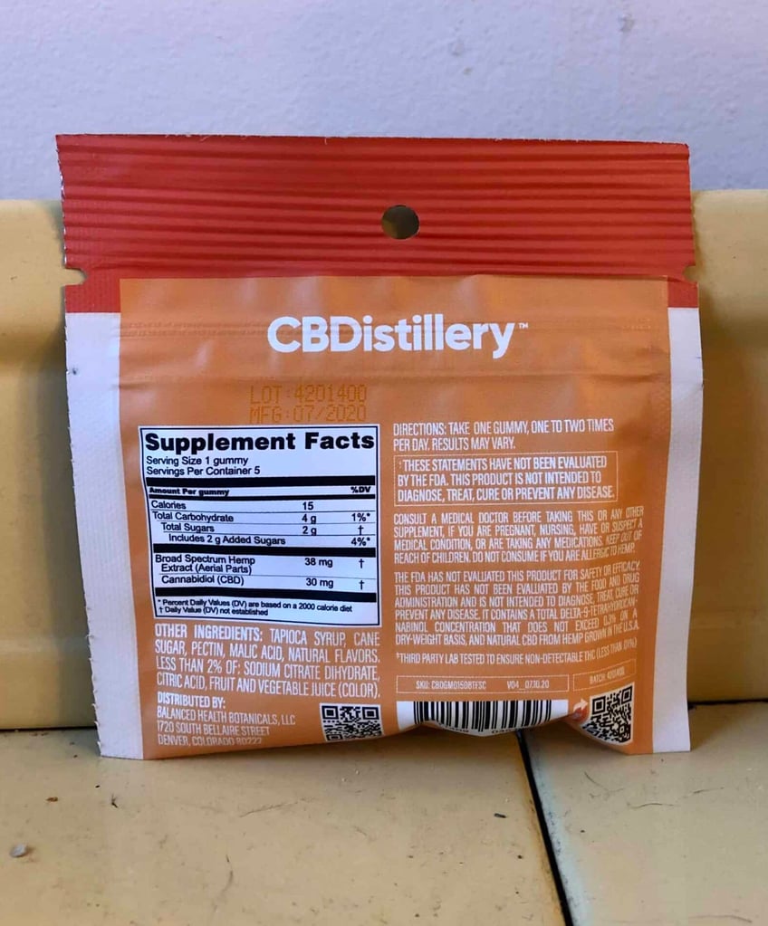 Cbdistillery Relax Gummies Tropical Fruit Save On Cannabis Review Specifications