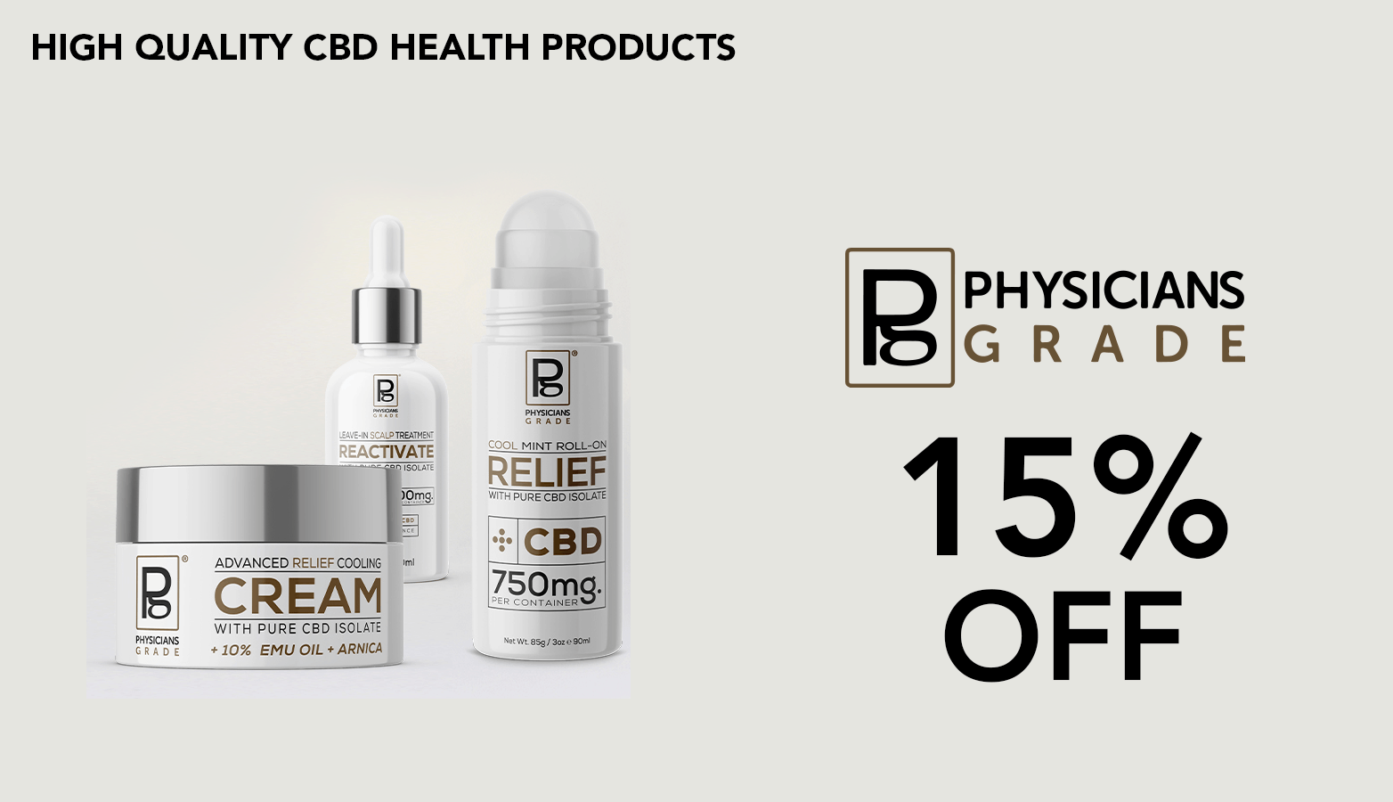 Physicians Grade CBD Coupon Code Online Discount Save On Cannabis website redesign
