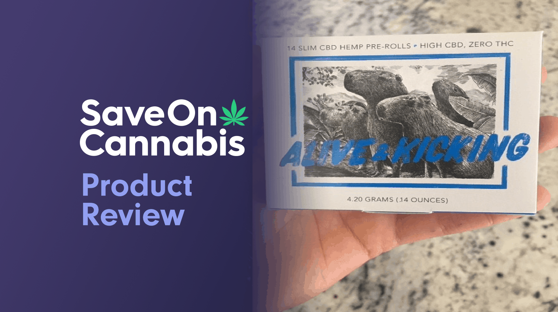 Alive & Kicking CBD Hemp Pre Rolls Review save on cannabis website