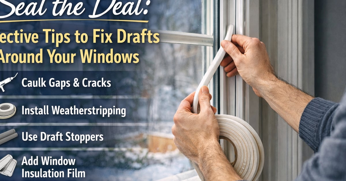 Seal the Deal: Effective Tips to Fix Drafts Around Your Windows