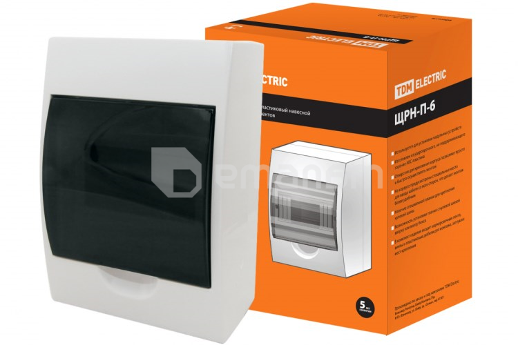 გამანაწილებელი ფარი TDM 6 მოდული IP41