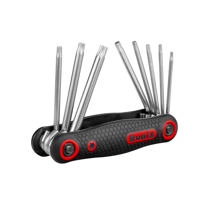 დასაკეცი ვარსკვლავისებური გასაღებების ნაკრები RH-2021, 8ც