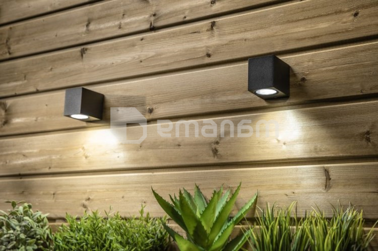 ფასადის განათება GTV TIAGO მრგვალი ინოქსი GU10 MAX 35W IP54