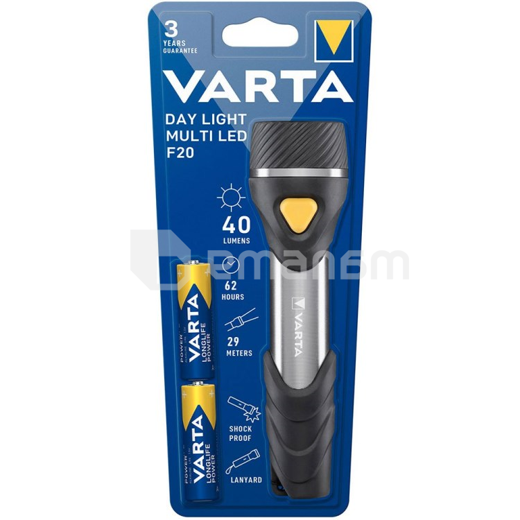 შუქდიოდური ფანარი Varta F20 5W