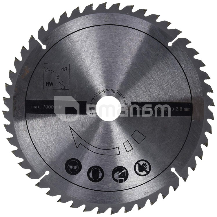 სახერხი დისკი უნივერსალური Scheppach 7901200702 HM100MP 255x30x2.8 მმ 48T