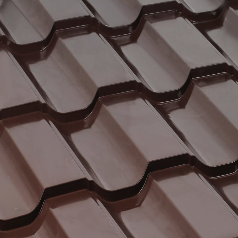 მეტალოკრამიტი ფერადი თუნუქის სახურავი 0.45X1180 პრიალა RAL 7016 (სამხრეთ კორეა) NOVA