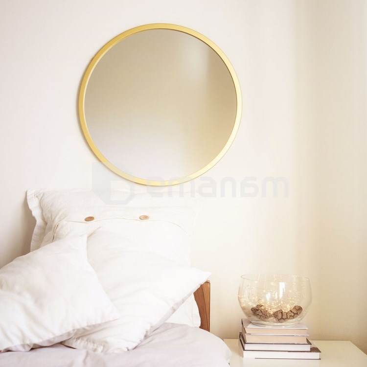 სარკე ოქროსფერი ლითონის ჩარჩოთი Silver Mirrors Manhattan D500